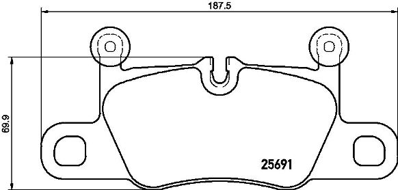 A.B.S. P 65 031 BREMBO Bremsbelagsatz, Scheibenbremse